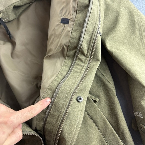 LL Bean Jacket Mens L Green Tek 3-in-1 All Season Parka Hooded Primaloft 284416* - Picture 12 of 14